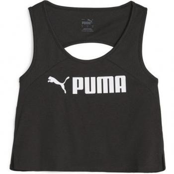 Camiseta de tirantes de training Fit Skimmer negro para mujer