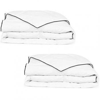 vidaXL 2X Edredón/Colcha de Plumón Invierno 150x200 cm Blanco Ropa Cama Hogar