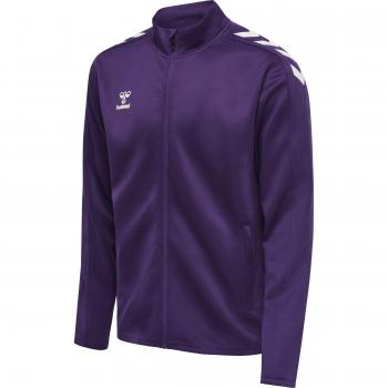 Hummel Chaqueta Core XK Poly - Casaco de fato de treino para desporto com fecho éclair, chaqueta de chándal con cremalleras, material poliéster, diseño deportivo, ajuste cómodo