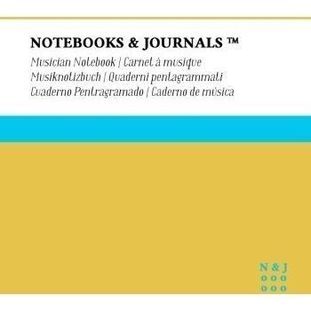 Cuaderno de Música Notebooks & Journals, Extra Large, Amarillo, Tapa Blanda: