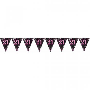Amscan – 9900582 4 m celebración XXI Prismatic banderín Banner