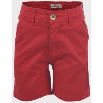Bermuda de bebé niño roja de algodón - La Ormiga 1021400501