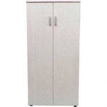 Zapatero Librería de Dos Puertas, Madera, Blanco 124X60x24,5 Cm