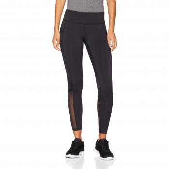 Reebok Mesh Tight Mallas, Mujer, Negro