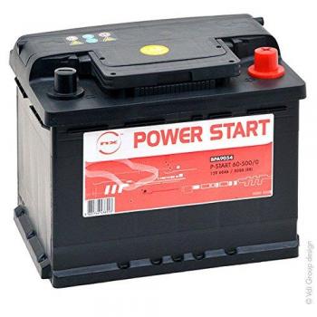NX - Batería para coche P Start 60-500 12V 60Ah +D - Batería