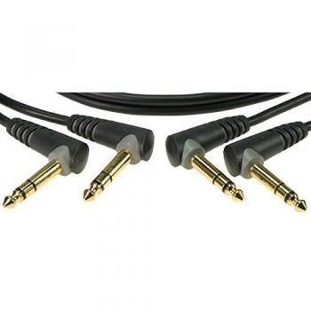Cable Patch Klotz 0,9m - Set de Cables Jack Simétricos con Conector Angulado