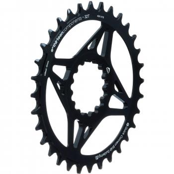 CR2UNA E13-102-Plato de bicicleta, color negro