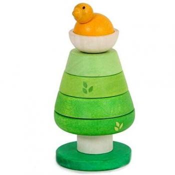 Le Toy Van - Wooden Petilou Tree Top Stacker Educational Stacking Activity Toy | Suitable For Age 12+ Months