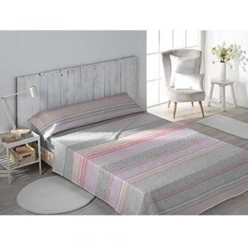 DHestia Juego Sábanas, Coral, 180x200 cm/Cama 180
