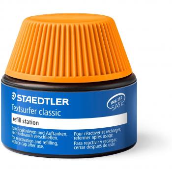 Staedtler Lumocolor 488 64-4. Cargador para marcadores Textsurfer classic. Frasco con tinta de color naranja.