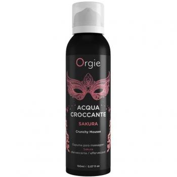 Aceite de Masaje Orgie Acqua Croccante Sakura - 150 ml, Sensual y Perfumado