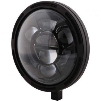 Highsider Marco LED-HLFrame-R1 Tipo 11 BL - Faro principal de 7 pulgadas, color negro, incluye luces LED