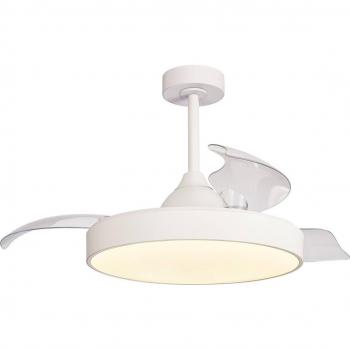 Ventilador de Techo LED Alaska Blanco DC Silencioso Ø 106 cm CCT Dimmable con Control Remoto