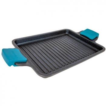 Arcos Thera Grill con Asas de Aluminio Fundido Antiadherente de 28x36 cm