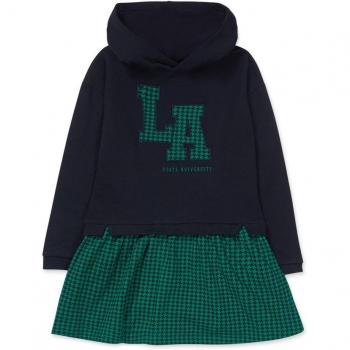 Tuc Tuc - Vestido de niña Love To Learn en azul de punto