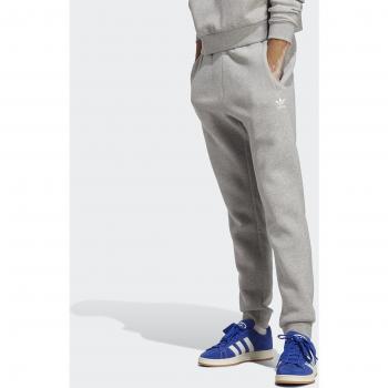 Adidas Originals Trefoil Essentials Pantalón para Hombre - Corte Ajustado - Felpa de Algodón - Bolsillos Laterales - Color Gris