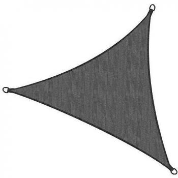 Toldo Parasol Triangular SolVision Gris 300x300x300 cm - Protección Solar y UV HDPE
