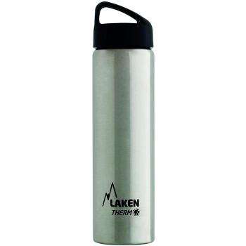 Laken Classic Botella Térmica Acero Inoxidable 18/8, Aislamiento de Vacío con Doble Pared y Boca Ancha, Plateado, 750 ml