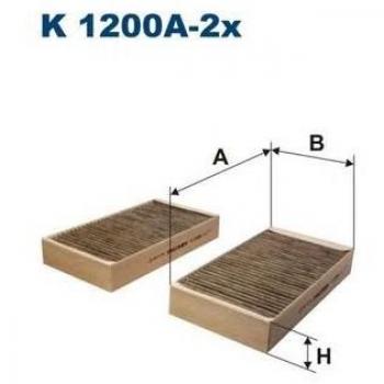 Filtron K1200A-2x Calefacción para Automóviles
