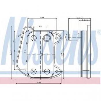 Enfriador de aceite NISSENS 90622