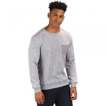 Regatta Sandor Overhead Chest Pocket Fleece Jersey, Hombre, Rock Grey, Medium