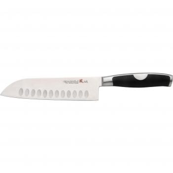 IMEX EL ZORRO El Zorro 22105-D-Cuchillo santoku, INOX, Compuesto, Gris, 18 cm
