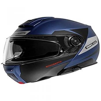 Schuberth C5 Eclipse Casco Modular Fibra de Carbono Peso Reducido Azul XL