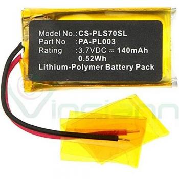 3.7V 140mAh Li-Po Battery for Plantronics Voyager Pro HD and Compatible Headsets
