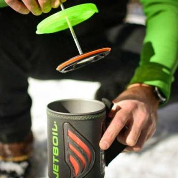 Hornillo Jetboil Flash Verde y Gris - Camping, rápido hervido, diseño compacto, sistema de encendido piezoeléctrico, capacidad para 1 litro, incluye base y tapa