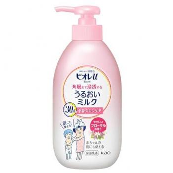 Kao Biore U Floral Moisturizing Milk - Deep Penetration Body Care 300mL