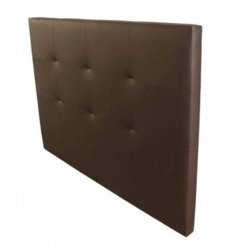 Cabecero Anais de Polipiel para Cama Matrimonio en color Marrón 165,5 x 118 cm