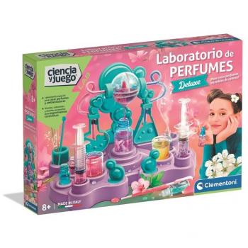 Clementoni Nuevo Laboratorio De Perfumes - Kit de creación de fragancias, incluye ingredientes para hacer perfumes, frascos y utensilios, recomendado para niños a partir de 8 años, fomenta la creatividad y el aprendizaje sobre aromas