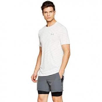 Under Armour Vanish Seamless Short Sleeve Camiseta, Hombre, Blanco