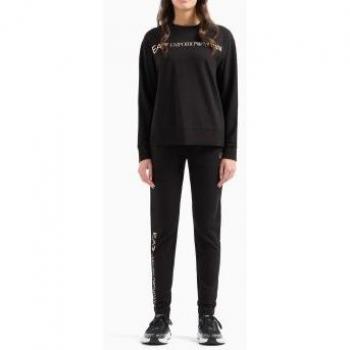 Chándal EA7 para mujer Maxi Logo negro Emporio Armani 8ntv54_tjtxz