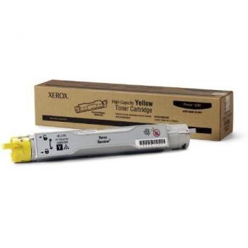 Xerox Phaser 6300 High Capacity Yellow Toner Cartridge (106R01084) - yields up to 7,000 pages at 5% coverage