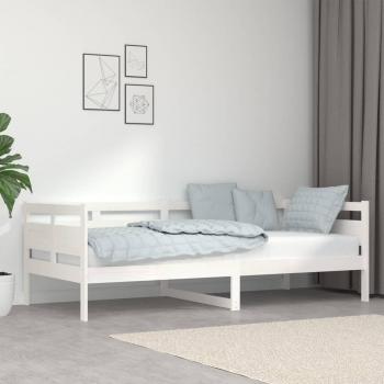 Sofá cama de madera maciza de pino blanco 90x200 cm