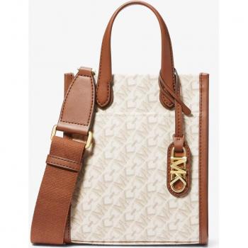 Michael Kors Stylish Leather Tote Bag for Women, White, Size: ONE SIZE