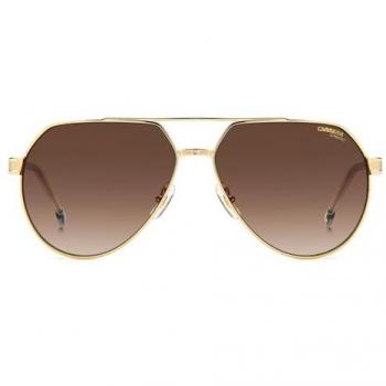 Carrera 1067/S Aviator Sunglasses - Gold Frame with Brown Gradient Lenses, Metal Construction
