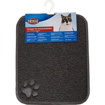 Trixie Alfombrilla Bandeja Gato, PVC, 37x45 cm, Antracita