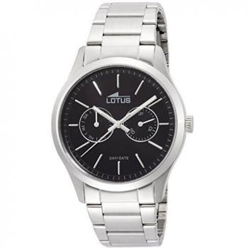 Lotus 15954/3 - Reloj de Cuarzo para Hombre, con Correa de Acero Inoxidable, Color Plateado