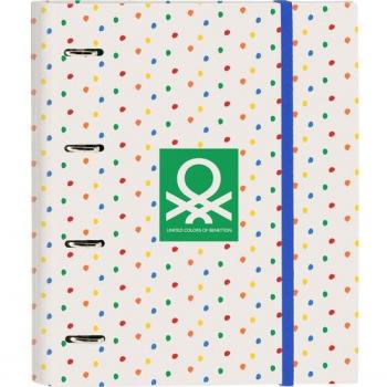Carpeta de Anillas Benetton Topitos 4 Anillas 35mm con Recambio