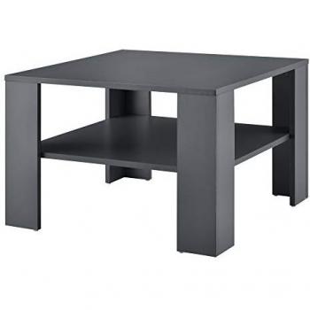 Mesa de Centro Aachen con Estante Inferior Aglomerado 60 x 60 x 40 cm - Gris Oscuro