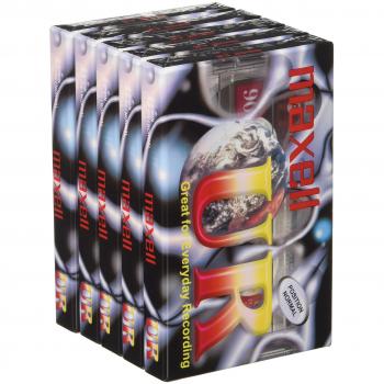 Maxell MAX-UR90P5 - Cinta de audio/video, Pack de 5