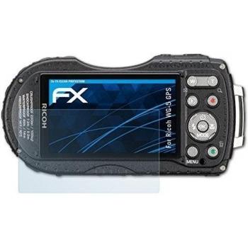 3 x atFoliX Lámina Protectora de Pantalla Ricoh WG-5 GPS Película Protectora - FX-Clear ultra transparente