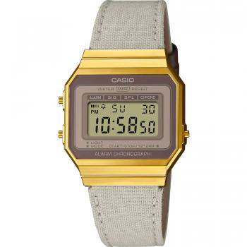 Casio Women's Collection Gold, Clear and Beige Plastic/Resin Quartz Watch