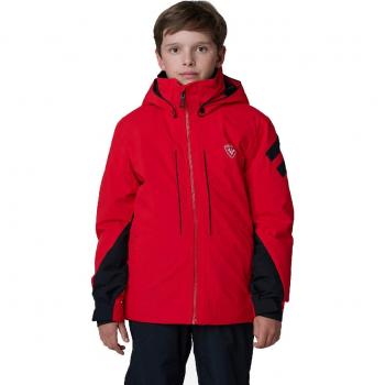 Rossignol - Chaqueta de esquí para niños Ski Rossignol, impermeable, transpirable, aislamiento térmico, capucha ajustable, puños elásticos y múltiples bolsillos