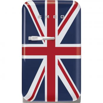Refrigerador Smeg FAB5RDUJ5 de una puerta, 0.74m, apertura a la derecha, diseño Union Jack, sistema de enfriamiento cíclico