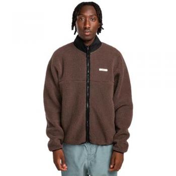 Forro polar Element Classic Sherpa Full Zip marrón oscuro negro - S - Chaqueta de hombre Classic Element, Chaqueta de Borreguito, Hombre