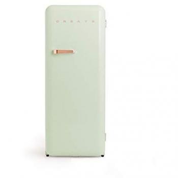 Frigorífico Retro Verde Pastel 281L Eco-Friendly con Compartimentos Modulables