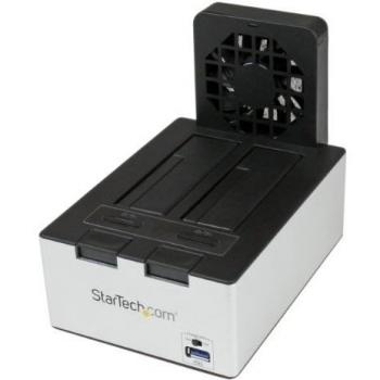 StarTech SDOCK2U33HFB - Base de conexión para disco duro de 2.5/3.5